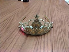 Flashing 4 Lights Blinking Crown Headband Plastic Crown Dress Up Pretend Play