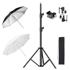 Photography Umbrella Lighting Kit, 2 Pack 43inch/109cm Soft Umbrella White Si...