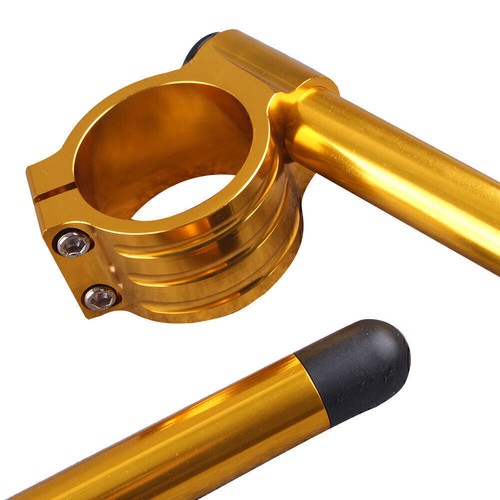 50mm Clip On Ons Handle Bar Handlebars Fit Suzuki GSXR 600/750 1000 TL1000R Gold - Picture 4 of 6