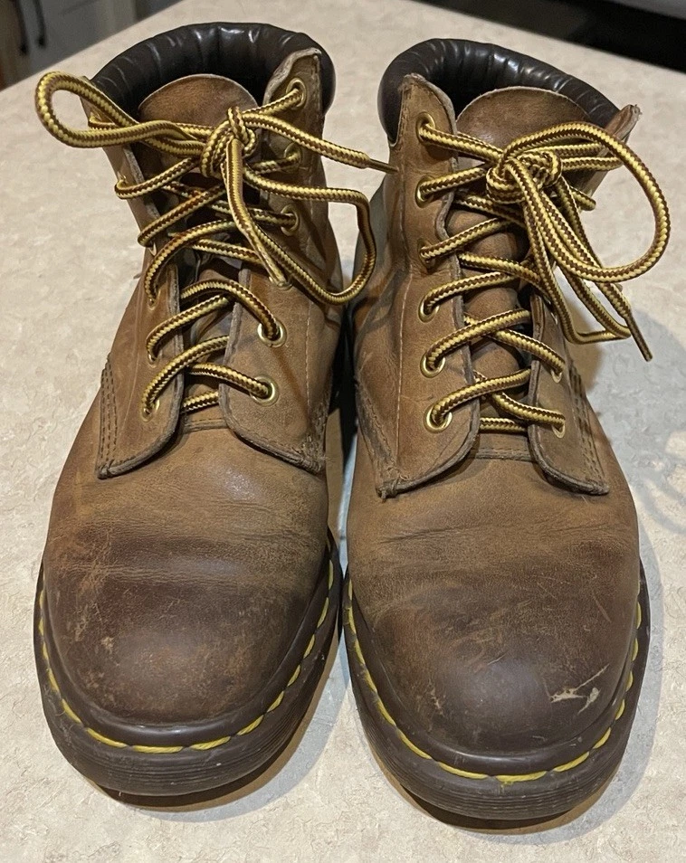 Botines De Colección Dr. Martens Doc England Años 90 Marrón Suela 939 EE. UU. 5 Jóvenes Foto 2 de 4