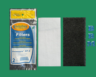 2 Kenmore CF-2 Allergy 86884 Filter 4370432 Progressive Upright Vacuum Cleaner