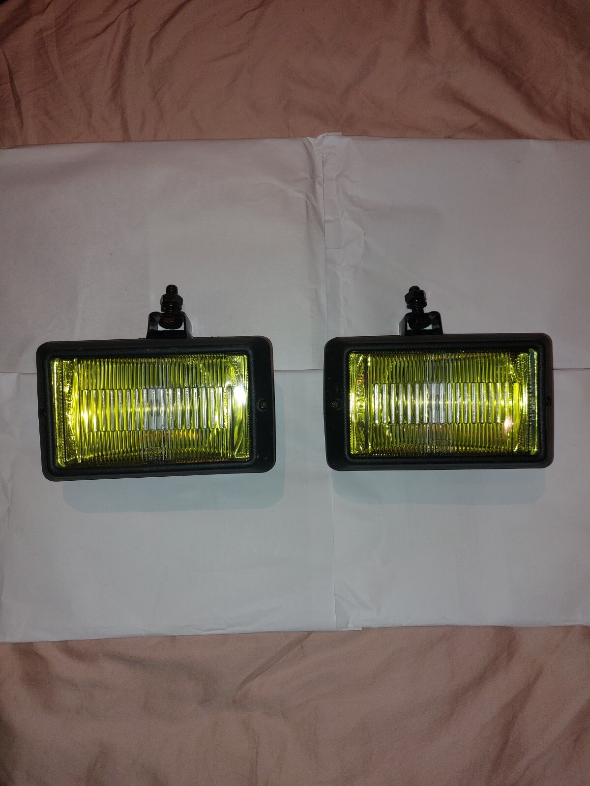 classic yellow lense rectangular spotlights with covers Raydyot new