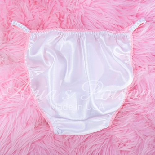Bragas Sissy Satén para HOMBRE - IMPRESIÓN PANTYBOY Humillación Princesa Texto - Bikini - Imagen 3 de 3