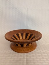 Vtg Handmade Lathe Turned Wooden Bowl Artist Signed By Melvin Sorstokke