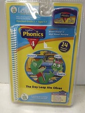 Leapfrog LeapPad Phonics Lesson 4 Cartridge and Book Ages 4-7 Sealed