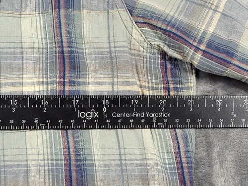 Kühl Linen Shirt Mens M Gray Plaid Short Outdoors Hiking Stretch Button Up - Picture 8 of 11