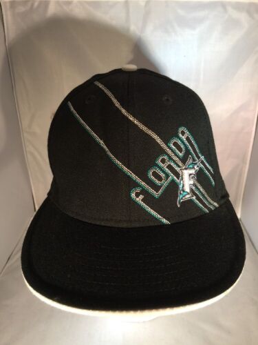 MLB Florida Marlins New Era 59 Fifty Authentic Collection Cool Base Hat 7 3/8 - Picture 1 of 9