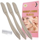 Dermaplaning Blade 3pcs Eyebrow Razor Facial Razor with Precision Cap by La Lune
