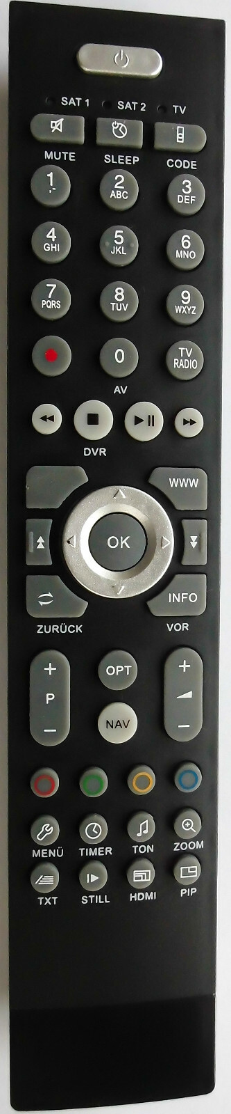 Ersatz Fernbedienung passend für TechniSat  FBDVR401 Digicorder S1 Digit ISIO S1