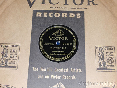 LEON DORO'S ORCHESTRA Swing Me Round/ The Wine Jug 10'' 78 Victor 745 vg+