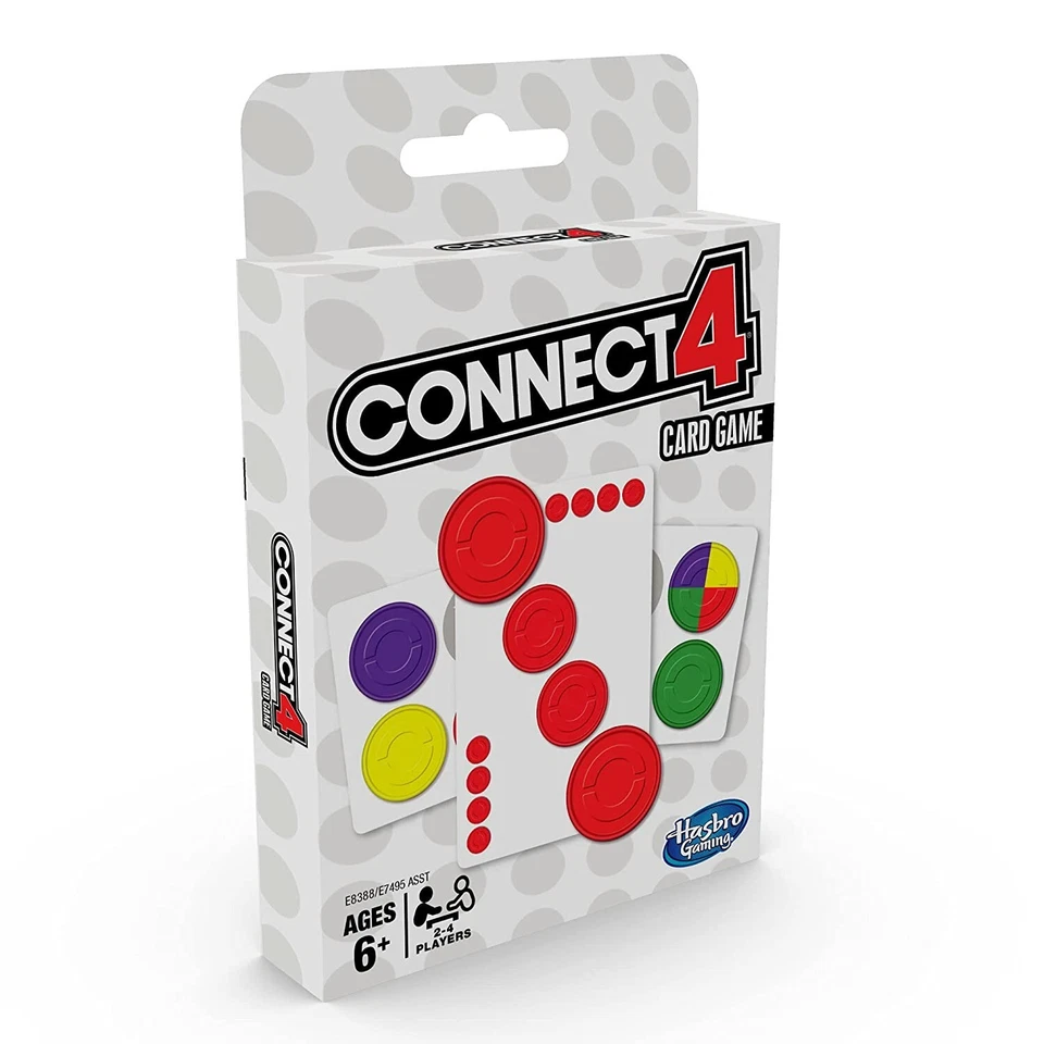 Hasbro Gaming Connect 4 Card Game for Ages 6 and Up 4 in A Row Game New Unopened - Image 4 of 4