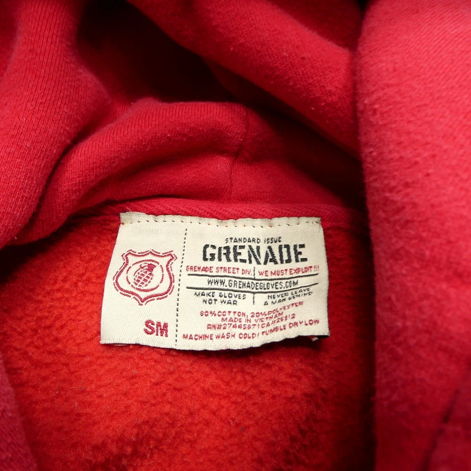 DE COLECCIÓN Suéter Granada Adulto Pequeño Rojo Explosión Calavera Sudadera con Capucha Sudadera con Capucha Foto 3 de 4