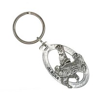 Bald Eagle Flying Alaska Keychain, A618KC, 2 Inch, Souvenir, Gift, Made in USA