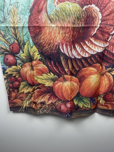 GIVE THANKS TURKEY 28" X 40" VERANDA FLAGGE 10-2131-123 REGEN ODER SONNENSCHEIN SAISONAL - Bild 6 von 11