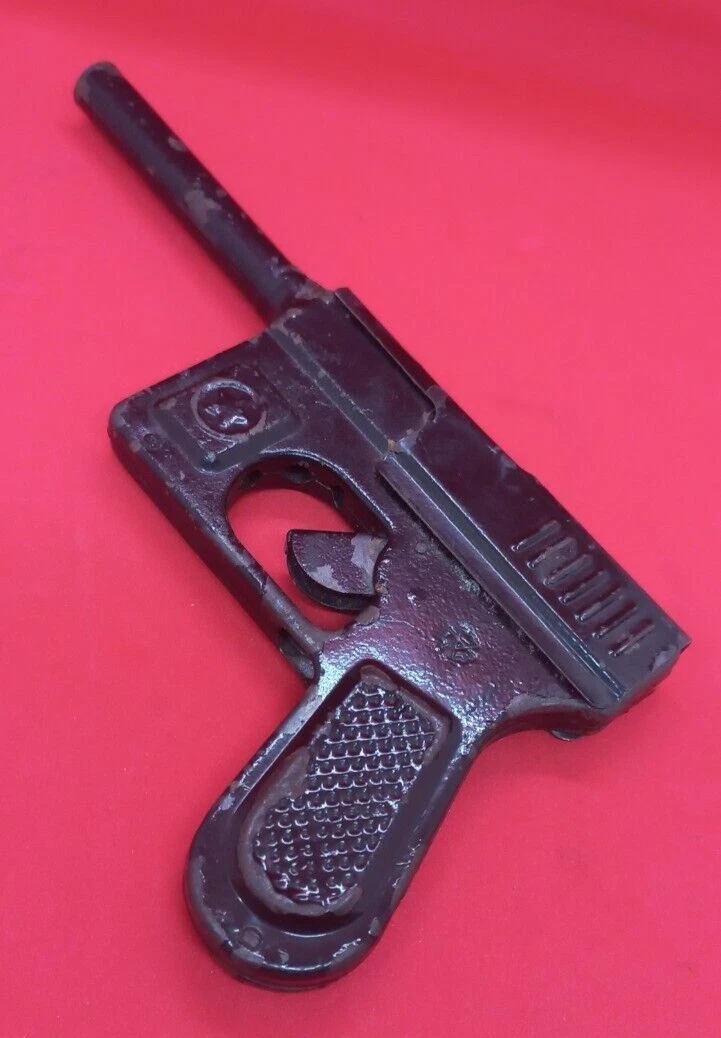 USSR Toy pistol Mauser Gun Piston Metal Original Working Vintage