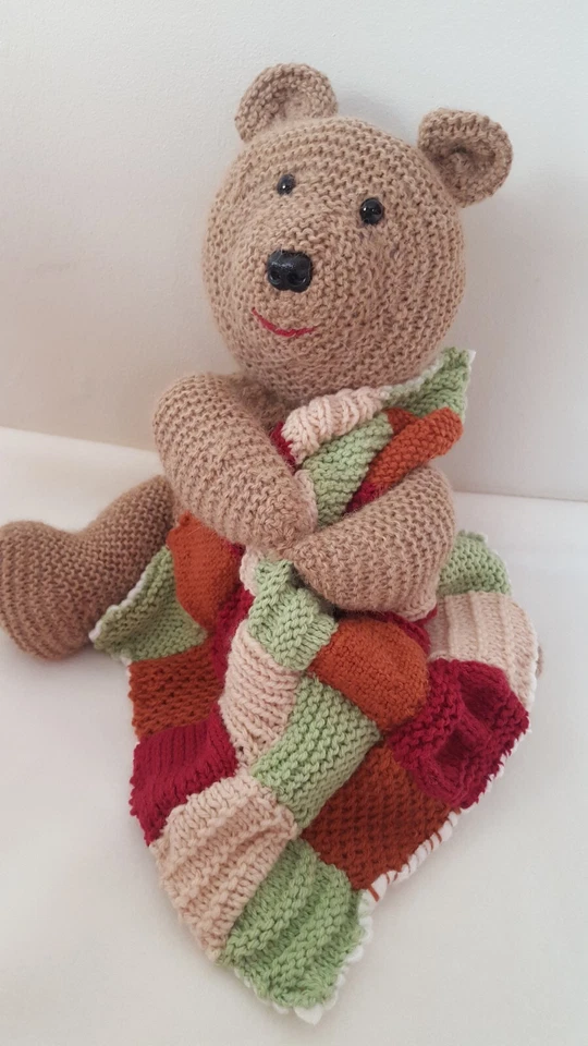 Knitting  Pattern Instructions To Make "Woody" Brown Toy Bear - Image 4 of 4