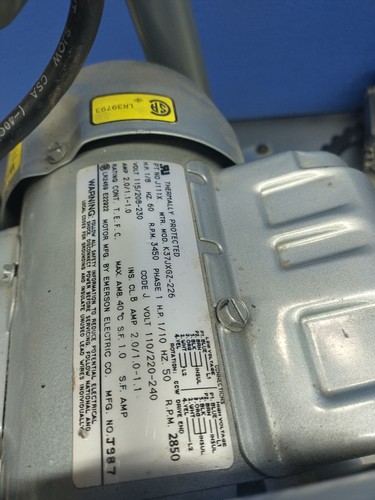 Gast R1102 Blower Motor J111X =New/Lightly Used= - Picture 2 of 7