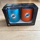 Nfl Miami Dolphins Home/Away 12oz Set Ss Stemless Wine Glass
