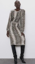 Zara Women Dress Size Small Animal Print