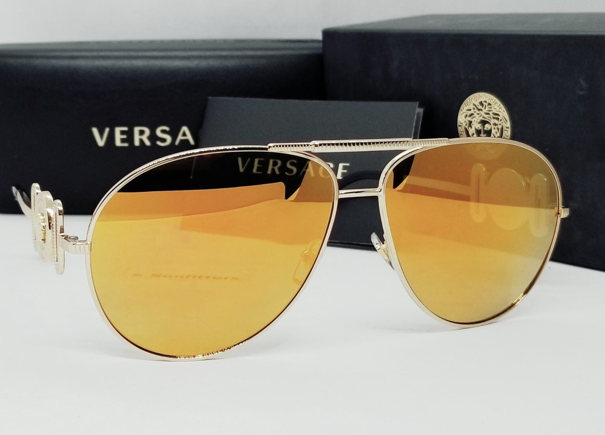 Authentic VERSACE pilot sunglasses ?, normal scratches of use , priced to sell! Versace Aviator Plastic Frame Sunglasses for Men for sale | eBay main image 2