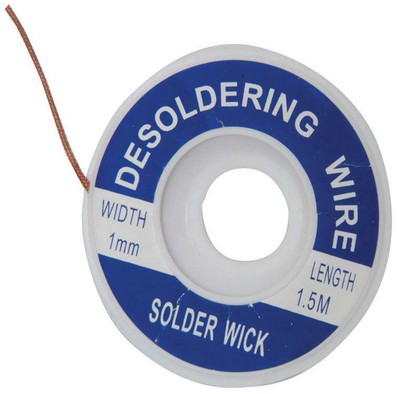 Tresse à Dessouder Soudiure Mèche Electronique 1mm x 1.5M