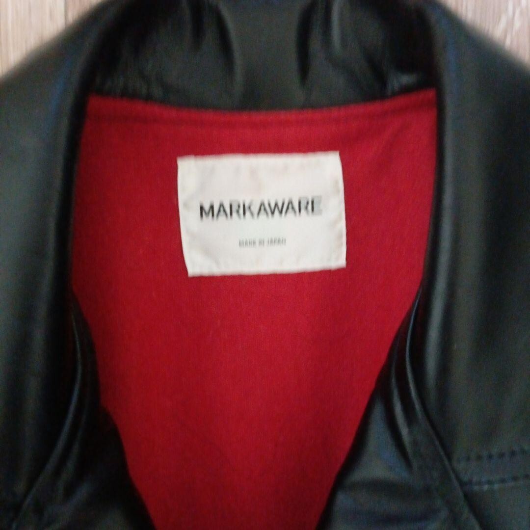 MARKAWARE Horsehide Leather Double Riders Jacket Blouson Men 1