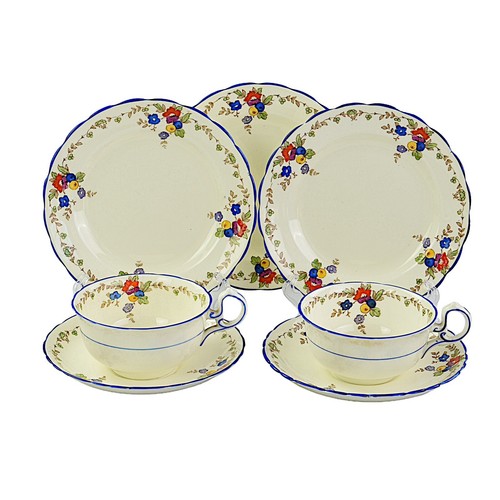 China toscana, juego de té floral de 10 lugares, Art Deco - Imagen 4 de 5