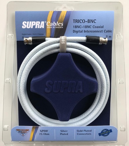 Supra Cables Trico BNC - BNC Digitalkabel 75 Ohm 1m Neu - Bild 1 von 3