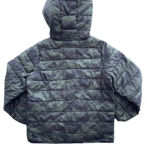 Old Navy Jacket Kids size XS (5) Green Camo Hooded Puffer Coat - Picture 4 of 10
