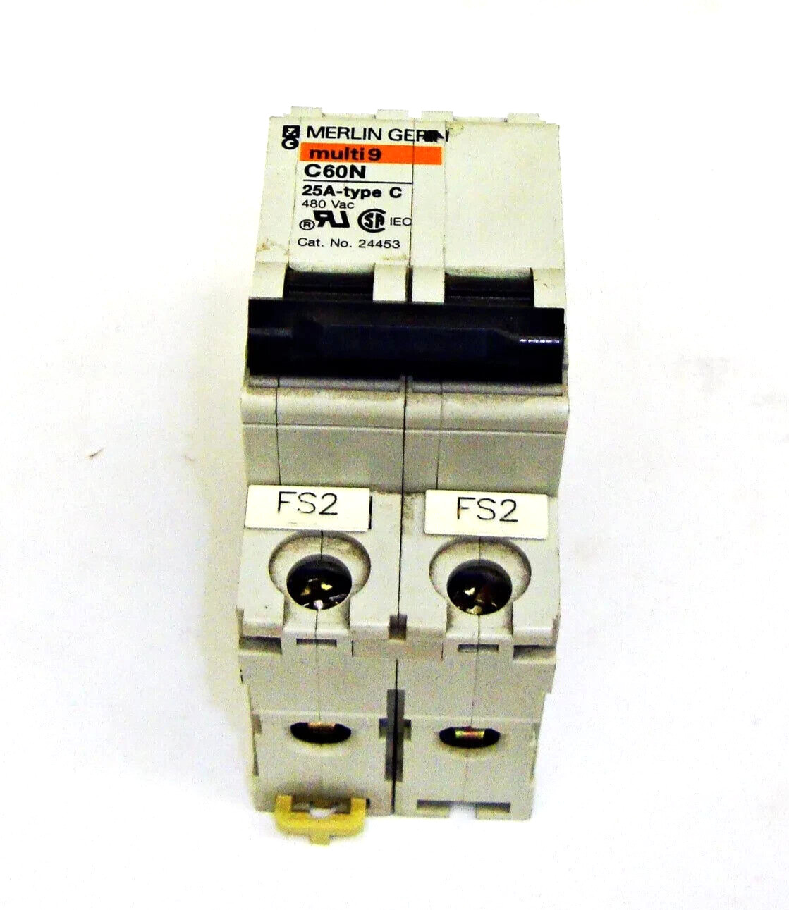 Merlin Gerin 2 Pole 25 Amp C60N Cat No. 24453 12657EL