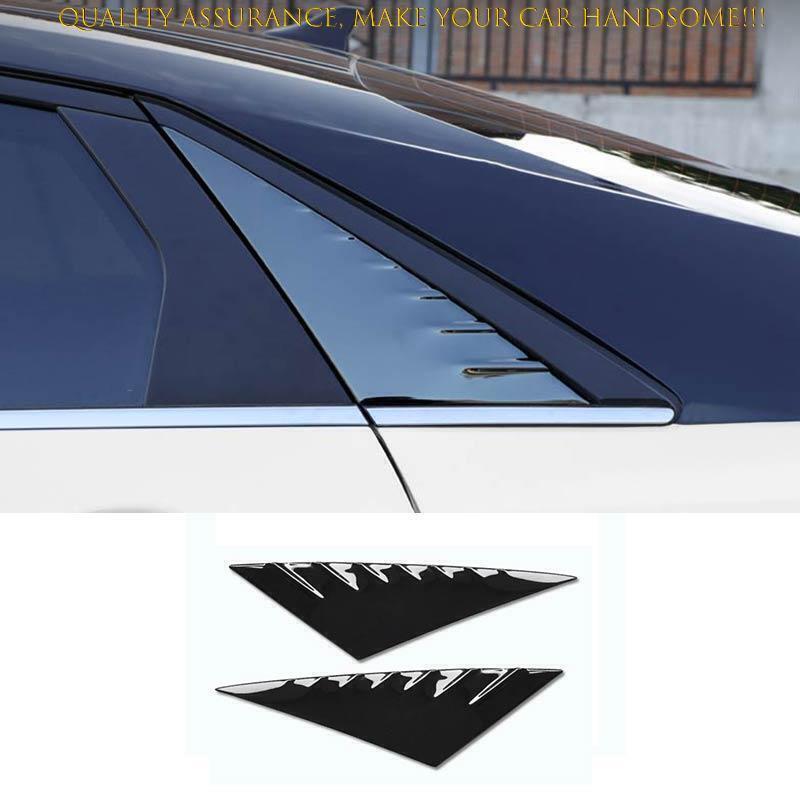 2021-2024 Hyundai Elantra Black Steel Rear Quarter Window Louver Vent  