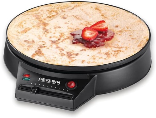 Severin Crepes Maker 30cm piastra antiaderente, regolazione temperatura, DIFETTI