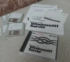 Microsoft Windows NT Server 4.0 [2 sets floppy, CD w Key + Service Pack 3]
