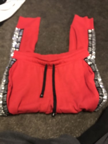 Victoria's Secret Rare pup bling hoodie / Joggers outfit set M/M - Picture 7 of 10