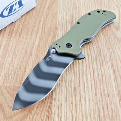 Zero Tolerance Assisted Folding Knife 3.5'' MagnaCut Steel Blade Green G10 Handle