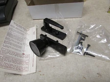 Vintage Camper Trailer RV Storm & Screen 1 1/4" Tulip Door Knob Latch  - Black