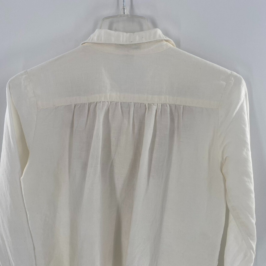 Coldwater Creek Womens Popover Top Linen Tunic Wh… - image 10