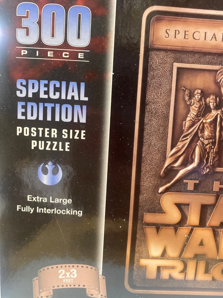 Rompecabezas tamaño póster 300 piezas The Star Wars Trilogy 2x3 pies 1997 edición especial Foto 2 de 4