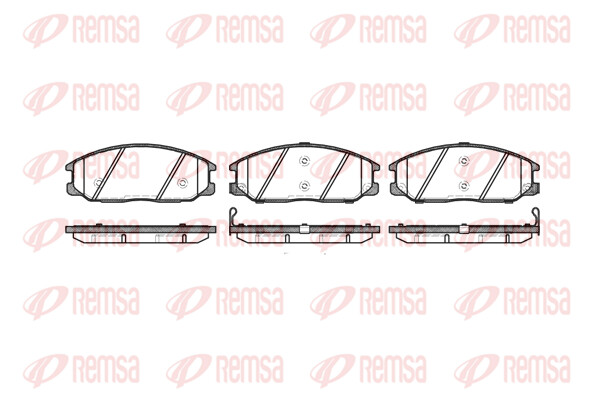 Remsa BremsbeläGe Bremsbelegsatz Vorne FüR Hyundai H-1/Starex Santa Fé I-image