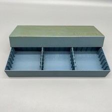 Vintage Genuine Dynasound Blue Rectangle Cassette Tape Storage / Organizer READ