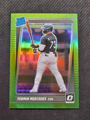 2021 Donruss Optic Rated Rookie Lime Green #186 Yermin Mercedes White Sox