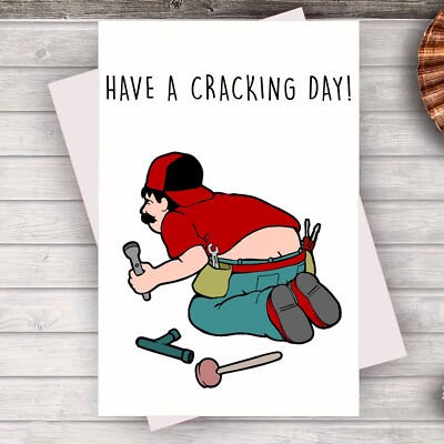 Lustige Geburtstagskarte für Ihn - Geburtstagsgeschenk für Ihn - ''Have a Cracking day''