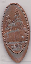 Elongated Souvenir Penny: HEARST CASTLE   Z  437