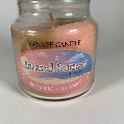 RETIRED Yankee Candle "ISLAND SUNSET" 13oz Unlit Swirl Candle FRESH ~ RARE ~ NEU - Bild 9 von 10