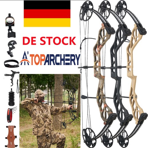 Compound Bogen 19-70LBS Rechtshänder Pfeil-Bausatz Bogenschießen Zielschießen - Bild 24 von 25