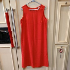 Victoria Morgan VTG Ladies Maxi Casual Beachy Sheath Sleeveless Red Dress USA 10