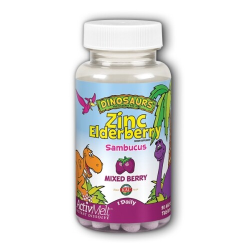 Zinc Elderberry ActivMelt Mixed Berry 90 Tabs By Kal - Picture 1 of 1