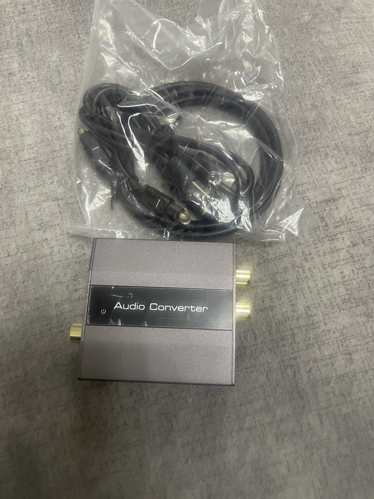 Analog To Digital Audio Converter AUX RCA Phono To Toslink Coaxial