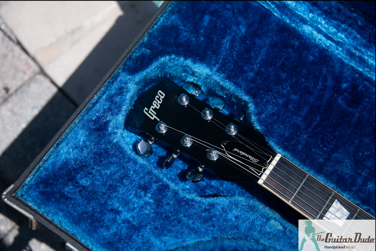 1975 Greco EG700 Les Paul Standard - Ebony - Made In Japan 1975 Greco EG700 Les Paul Standard - Ebony - Made In Japan