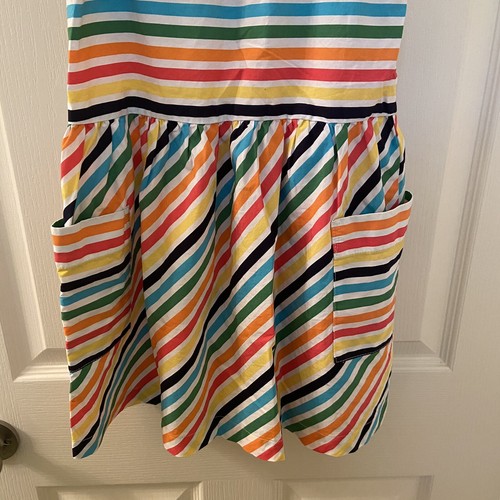Hanna Andersson Rainbow Ribbon Sundress Pockets Girls Size 120 US 6-7 - Picture 3 of 8